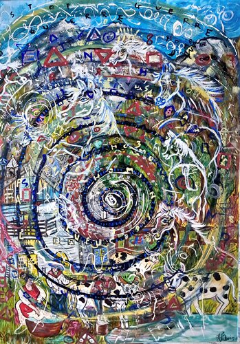 MUNDUS CHAOTICUS ET BELLICOSUS de Franca Fabrizio, Pintura a la venta en Singulart