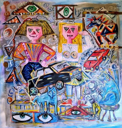 GIOCHI ELETTRICI von Franca Fabrizio, Malerei kaufen auf Singulart