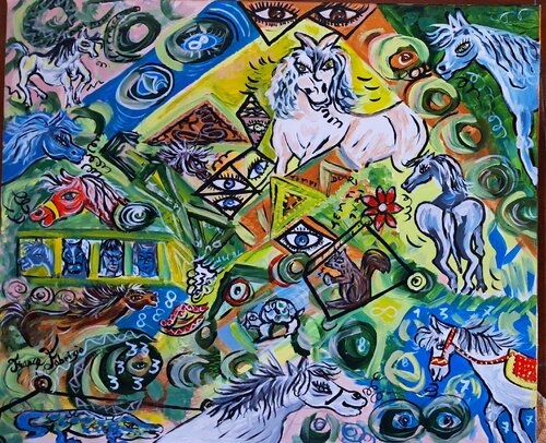 TEMPI DURI-MALA TEMPORA CURRUNT von Franca Fabrizio, Malerei kaufen auf Singulart