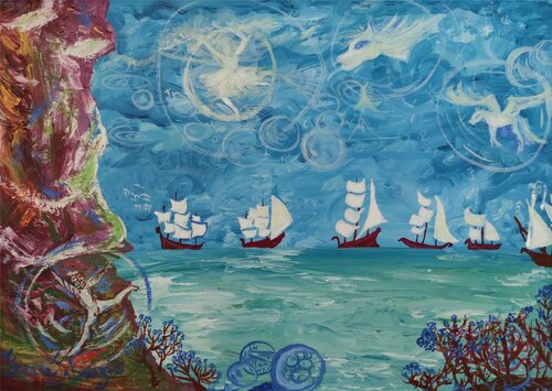 SOGNO van Franca Fabrizio, Schilderij te koop op Singulart