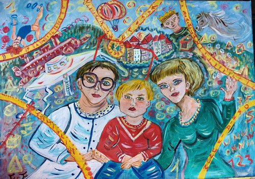 FAMILY von Franca Fabrizio, Malerei kaufen auf Singulart