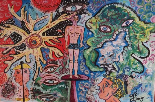 INTELLIGENZA COSMICA van Franca Fabrizio, Schilderij te koop op Singulart