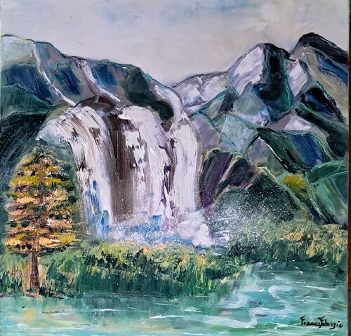 CASCATA di Franca Fabrizio, Pittura in vendita su Singulart