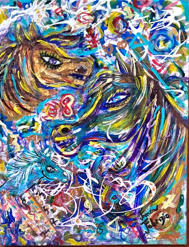 INCONTRO di Franca Fabrizio, Pittura in vendita su Singulart