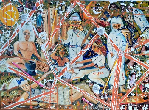 EVOLUZIONE AL FEMMINILE von Franca Fabrizio, Malerei kaufen auf Singulart