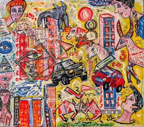 NATURA E PROGRESSO IN UNA SOCIETA' DISORIENTATA by Franca Fabrizio, Painting for Sale on Singulart