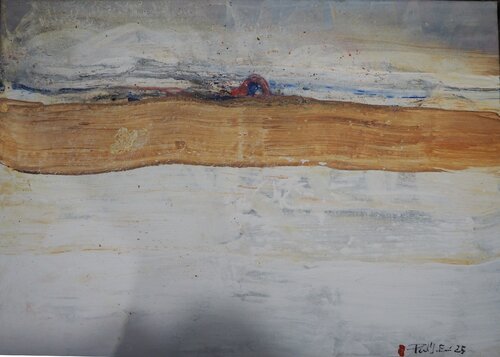 Paisatge del Ganges ocre van Paulí Josa Fenés, Schilderij te koop op Singulart