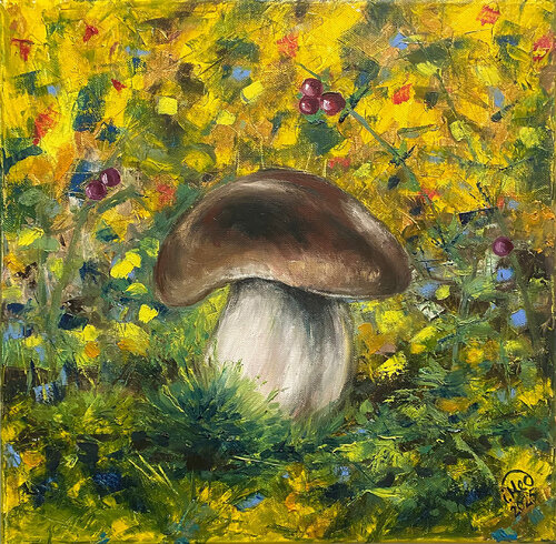Gifts of the forest van Iryna Medvedovska, Schilderij te koop op Singulart