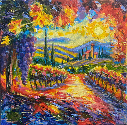 Light of Tuscany van Iryna Medvedovska, Schilderij te koop op Singulart
