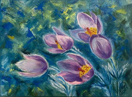 Flowers "Dream" par Iryna Medvedovska, Peinture en vente sur Singulart