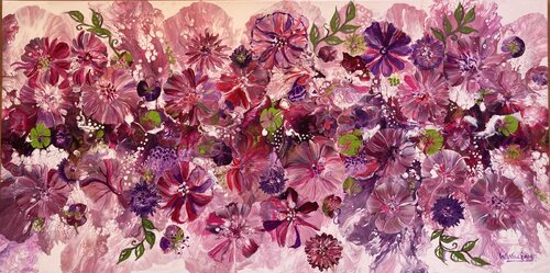 Pink Kisses van Wendy Williams, Schilderij te koop op Singulart