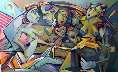 Amore, solo per amore van mario alberto agugiaro, Schilderij te koop op Singulart