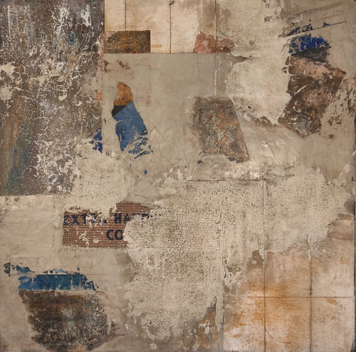BLUE IN THE DUST di Marion Albrecht, Pittura in vendita su Singulart