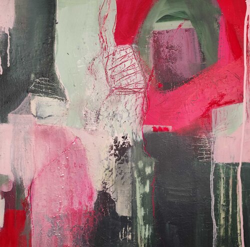 Mexican Imprints 1: Head of Oaxaca di Marion Albrecht, Pittura in vendita su Singulart