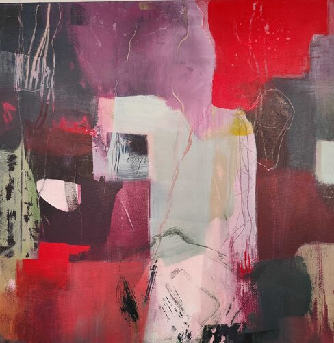 Mexican Imprints 4: Echoes of Old Walls di Marion Albrecht, Pittura in vendita su Singulart