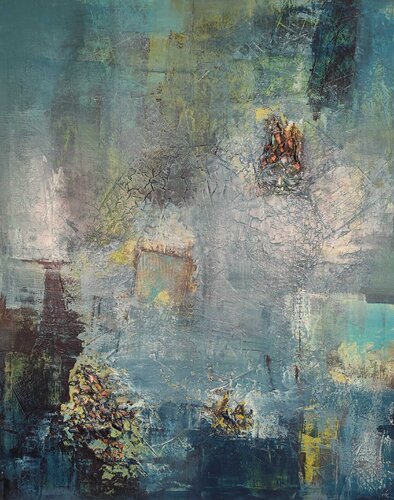 TIDES BENEATH (2025) di Marion Albrecht, Pittura in vendita su Singulart