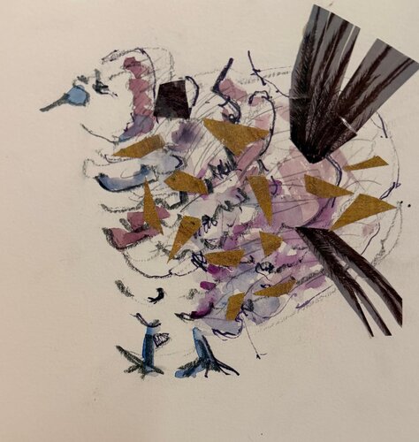 The Conference of The Birds III di Eleni Daferera, Opera su carta in vendita su Singulart