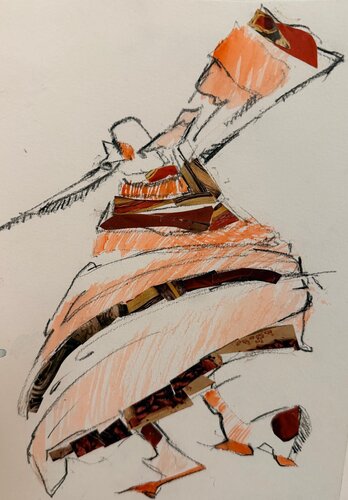 The Conference of The Birds I di Eleni Daferera, Opera su carta in vendita su Singulart