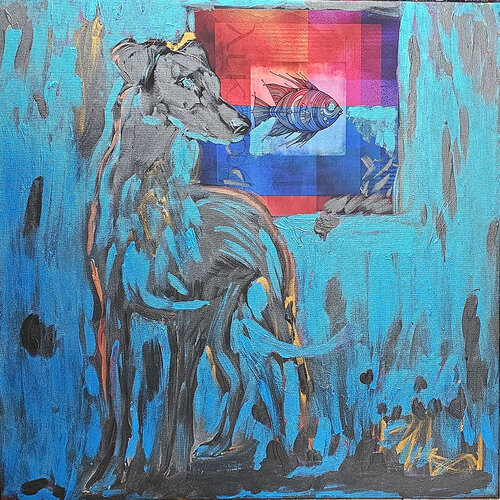 Cane a difesa von Paolo Marchese, Malerei kaufen auf Singulart