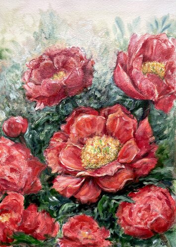 FlowerPower °4 by Kristin Braks, Painting for Sale on Singulart