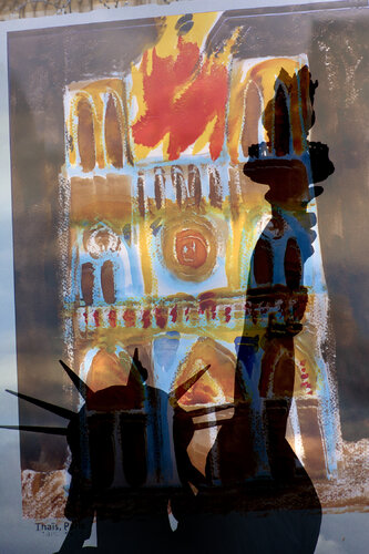 Notre Dame de la liberté van Philippe Hervé, Fotografie te koop op Singulart