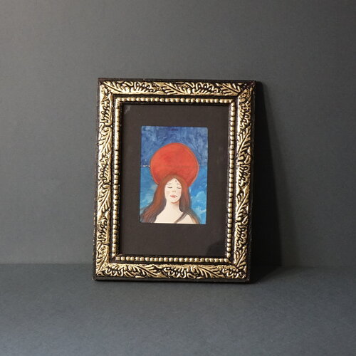 Icona  sacra della sirena Partenope van Pasquale Scognamiglio, Werk op papier te koop op Singulart