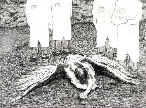 La caduta di Icaro by Pasquale Scognamiglio, Print for Sale on Singulart
