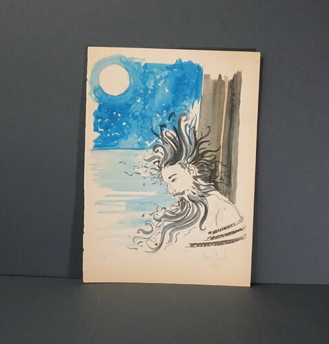 Ulisse, la luna e le Sirene par Pasquale Scognamiglio, Œuvre sur papier en vente sur Singulart