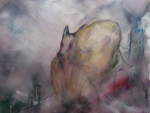 Me and the wolf by Søren Robert Lund, 기타 매체 for Sale on Singulart