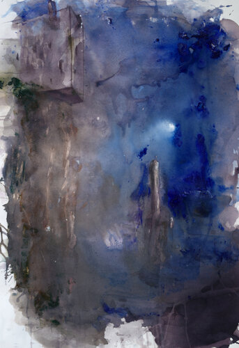 Towers by the sea in moonlight foto 1 by Søren Robert Lund, Other Media for Sale on Singulart