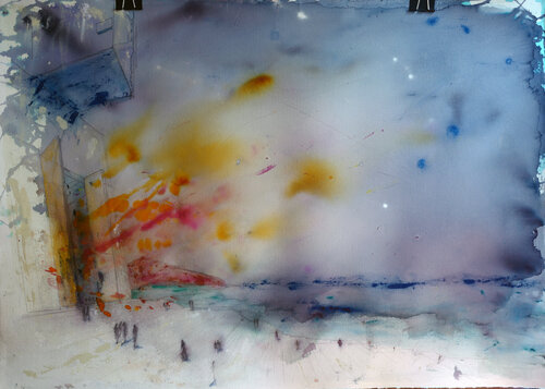 The city by the sea with energy streaming out of the temple de Søren Robert Lund, Otros medios a la venta en Singulart