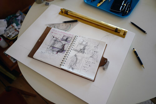Leaving the city first sketch van Søren Robert Lund, Andere media te koop op Singulart