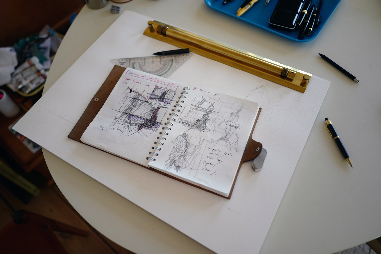 Leaving the city first sketch Søren Robert Lund Andere media te koop