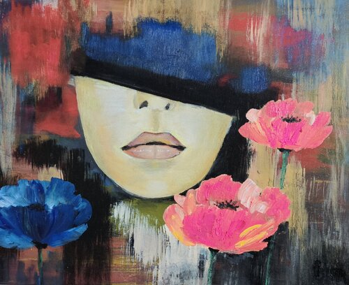 The Secret Behind the Poppies by Anita Perkovic-Skalic (An Skal), Painting for Sale on Singulart