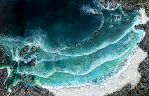El pulso del océano by Maria esther Leiva Ruiz, Painting for Sale on Singulart