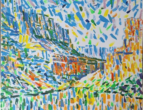 Grate Canyon di stoyan Lechtevski, Pittura in vendita su Singulart