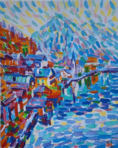 lake Como, Italy di stoyan Lechtevski, Pittura in vendita su Singulart