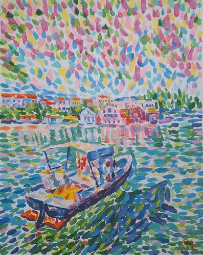 Greece pleasure di stoyan Lechtevski, Pittura in vendita su Singulart
