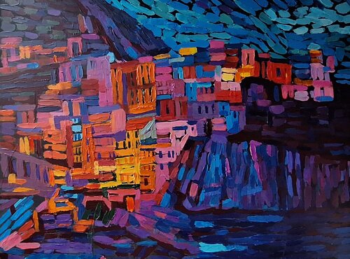 Cinque Terre Italy von stoyan Lechtevski, Malerei kaufen auf Singulart