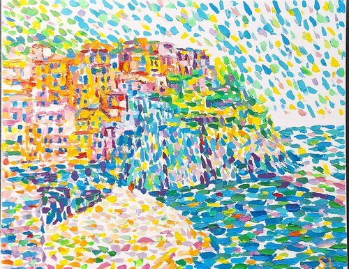 Cinque Terre di stoyan Lechtevski, Pittura in vendita su Singulart