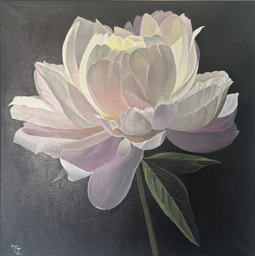 Pivoine lumineuse by Teya, Painting for Sale on Singulart