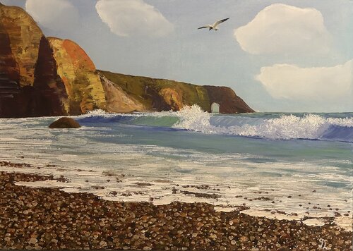 Mouette by Teya, Painting for Sale on Singulart