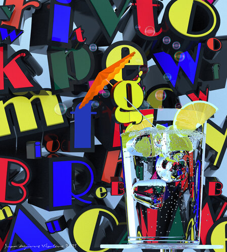 GIN POP di Juan Aguirre, Digitale in vendita su Singulart