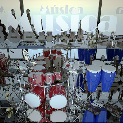 LA TIENDA DE MUSICA de Juan Aguirre, Digital a la venta en Singulart