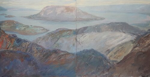 ENCERRADAS EN LA BAHÍA de Antonio Galvez, Pintura a la venta en Singulart