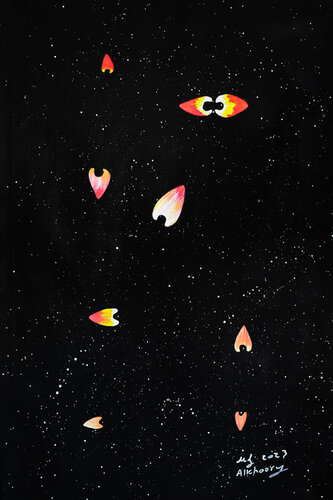 Lost in Space di Mohammad Alkhoory, Pittura in vendita su Singulart
