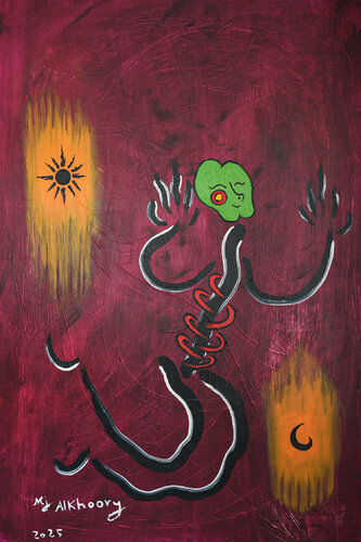 A Happy Moment van Mohammad Alkhoory, Schilderij te koop op Singulart