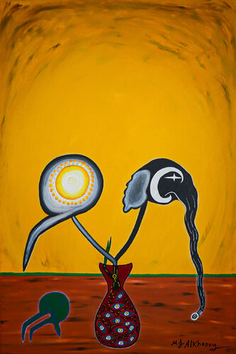 As Solars Unbound van Mohammad Alkhoory, Schilderij te koop op Singulart