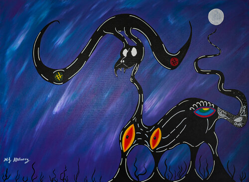 Something in the Wind van Mohammad Alkhoory, Schilderij te koop op Singulart