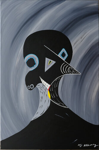Portrait of O van Mohammad Alkhoory, Schilderij te koop op Singulart